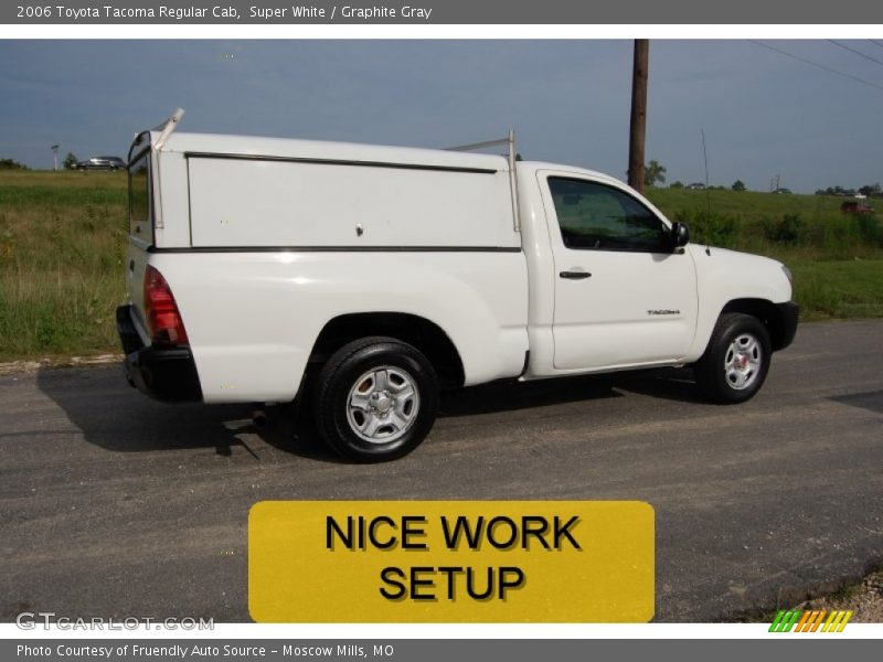 Super White / Graphite Gray 2006 Toyota Tacoma Regular Cab