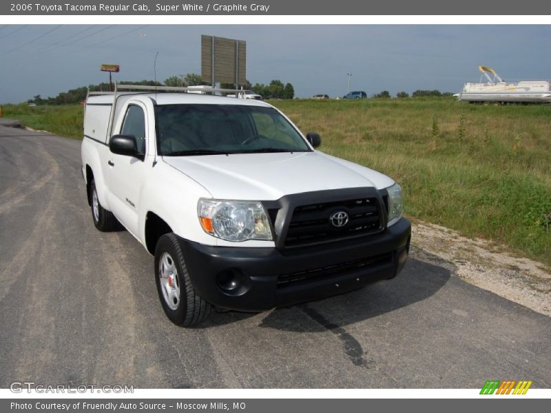 Super White / Graphite Gray 2006 Toyota Tacoma Regular Cab