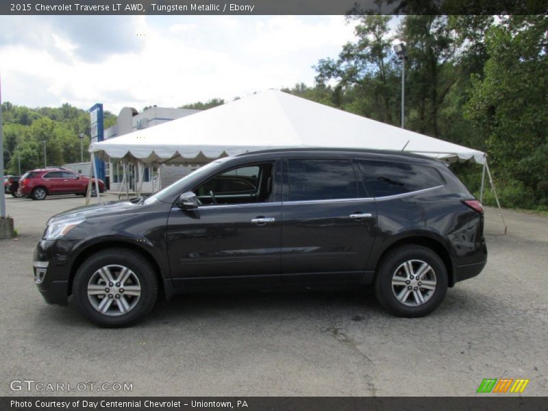 Tungsten Metallic / Ebony 2015 Chevrolet Traverse LT AWD