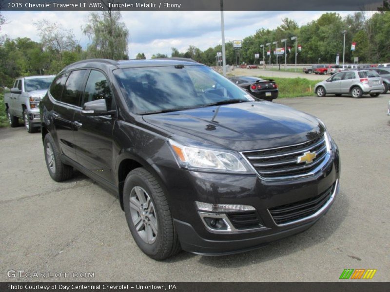 Tungsten Metallic / Ebony 2015 Chevrolet Traverse LT AWD