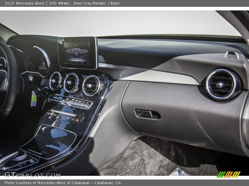 Steel Grey Metallic / Black 2015 Mercedes-Benz C 300 4Matic