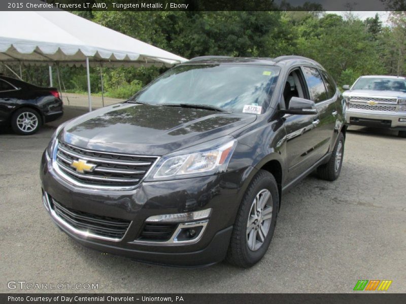Tungsten Metallic / Ebony 2015 Chevrolet Traverse LT AWD