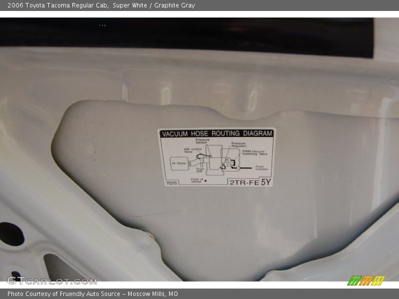 Super White / Graphite Gray 2006 Toyota Tacoma Regular Cab