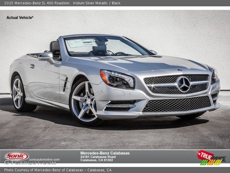 Iridium Silver Metallic / Black 2015 Mercedes-Benz SL 400 Roadster