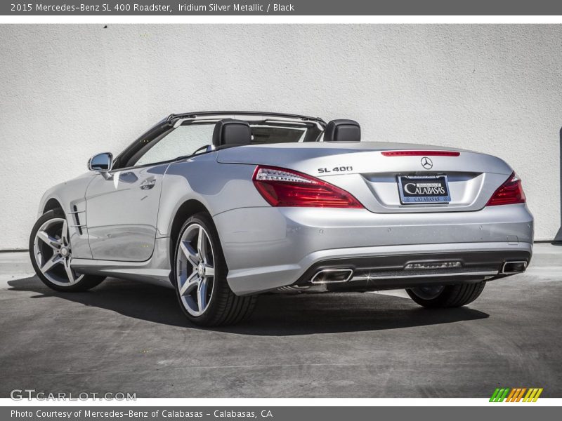 Iridium Silver Metallic / Black 2015 Mercedes-Benz SL 400 Roadster