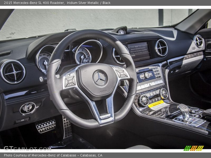 Iridium Silver Metallic / Black 2015 Mercedes-Benz SL 400 Roadster