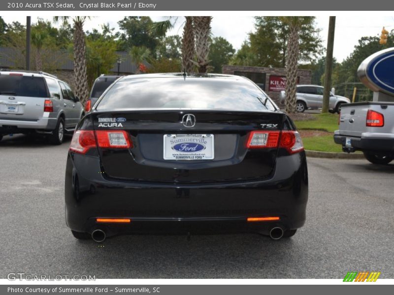 Crystal Black Pearl / Ebony 2010 Acura TSX Sedan