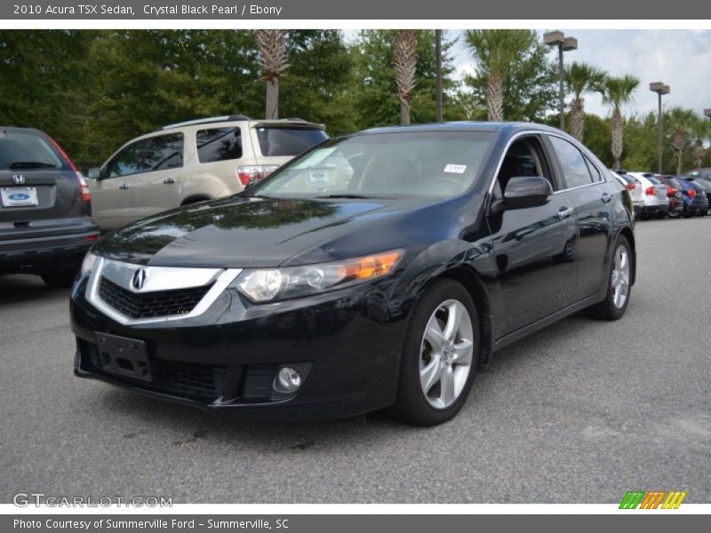 Crystal Black Pearl / Ebony 2010 Acura TSX Sedan