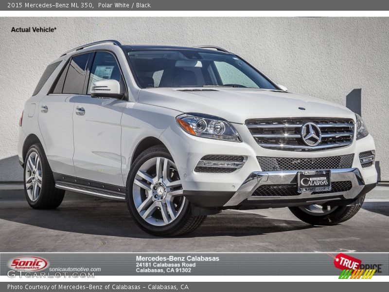 Polar White / Black 2015 Mercedes-Benz ML 350