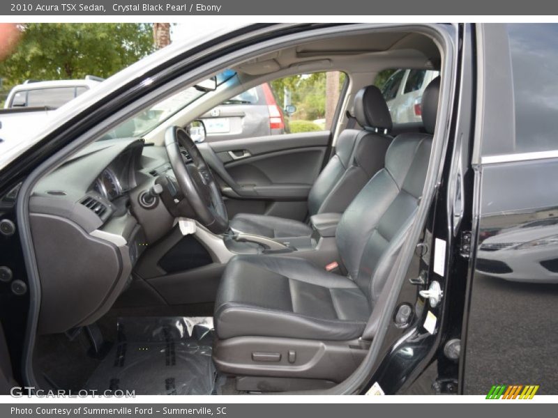 Crystal Black Pearl / Ebony 2010 Acura TSX Sedan
