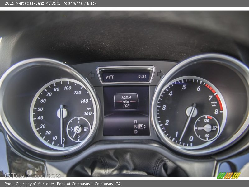 Polar White / Black 2015 Mercedes-Benz ML 350