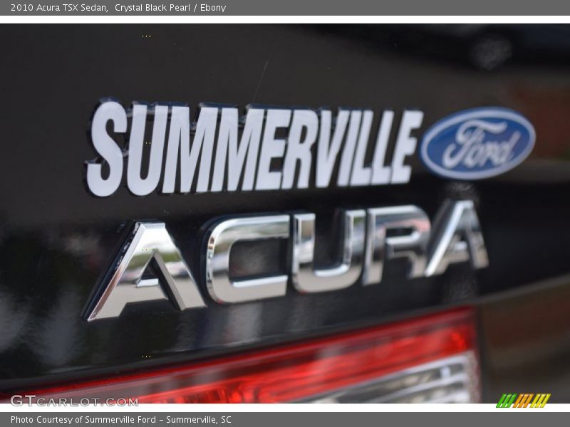 Crystal Black Pearl / Ebony 2010 Acura TSX Sedan