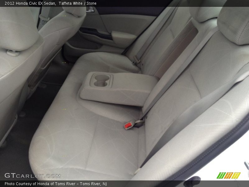 Taffeta White / Stone 2012 Honda Civic EX Sedan