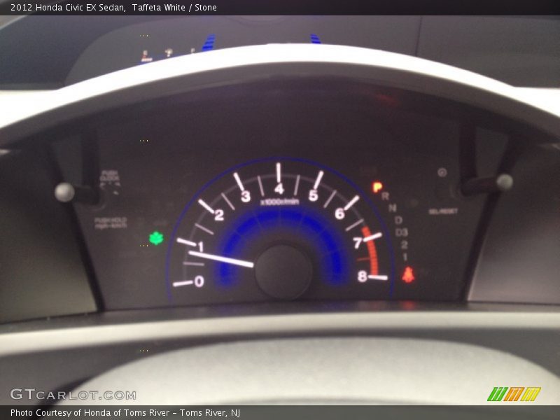 Taffeta White / Stone 2012 Honda Civic EX Sedan