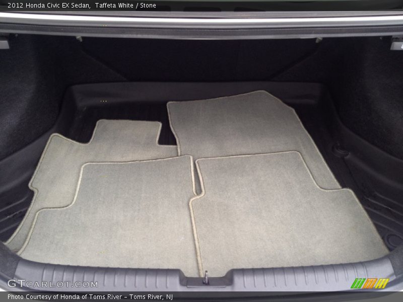 Taffeta White / Stone 2012 Honda Civic EX Sedan