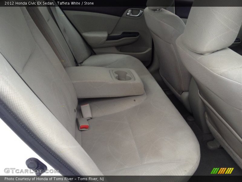 Taffeta White / Stone 2012 Honda Civic EX Sedan
