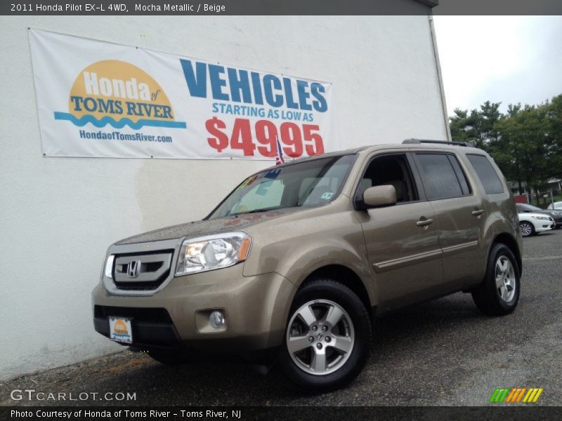 Mocha Metallic / Beige 2011 Honda Pilot EX-L 4WD