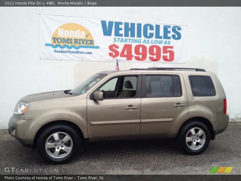 Mocha Metallic / Beige 2011 Honda Pilot EX-L 4WD