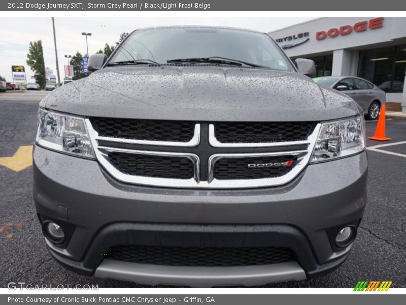Storm Grey Pearl / Black/Light Frost Beige 2012 Dodge Journey SXT