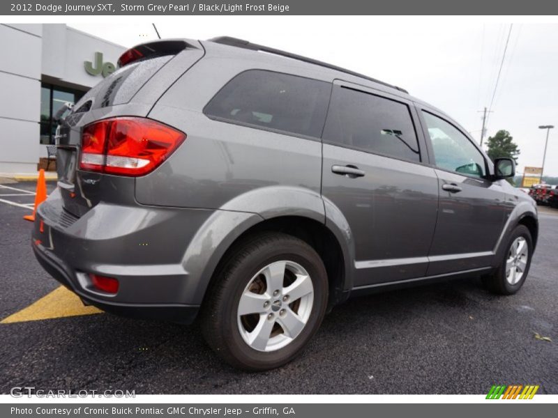 Storm Grey Pearl / Black/Light Frost Beige 2012 Dodge Journey SXT