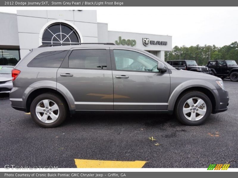 Storm Grey Pearl / Black/Light Frost Beige 2012 Dodge Journey SXT
