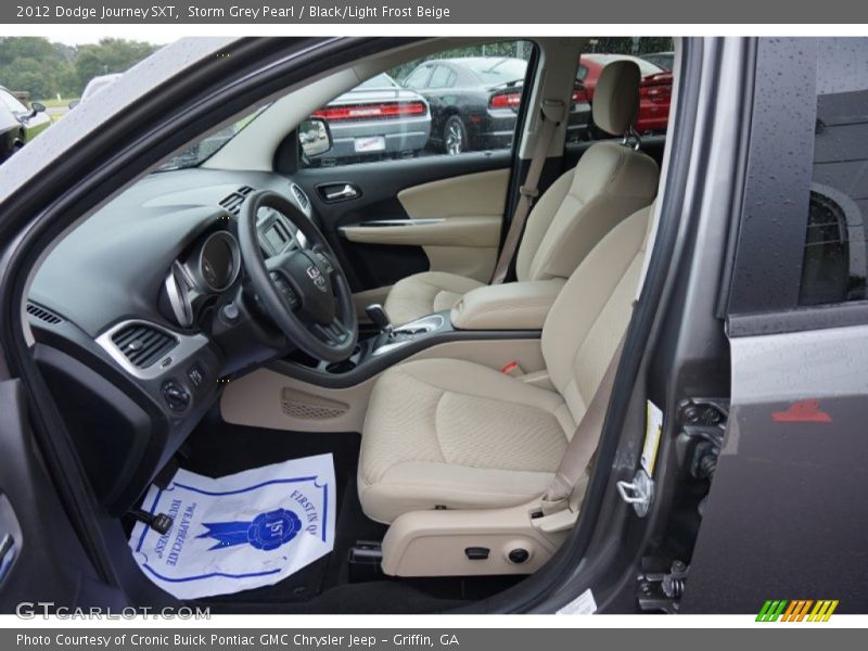 Storm Grey Pearl / Black/Light Frost Beige 2012 Dodge Journey SXT
