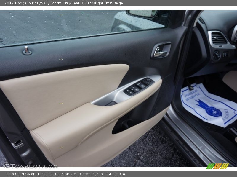 Storm Grey Pearl / Black/Light Frost Beige 2012 Dodge Journey SXT