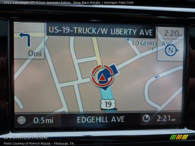 Deep Black Metallic / Interlagos Plaid Cloth 2011 Volkswagen GTI 4 Door Autobahn Edition