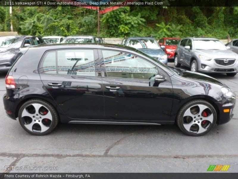 Deep Black Metallic / Interlagos Plaid Cloth 2011 Volkswagen GTI 4 Door Autobahn Edition