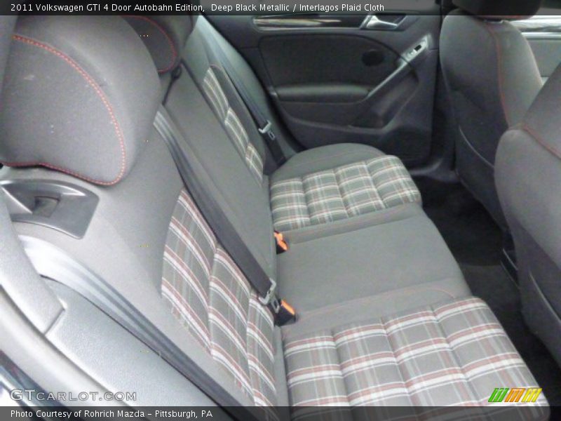 Deep Black Metallic / Interlagos Plaid Cloth 2011 Volkswagen GTI 4 Door Autobahn Edition