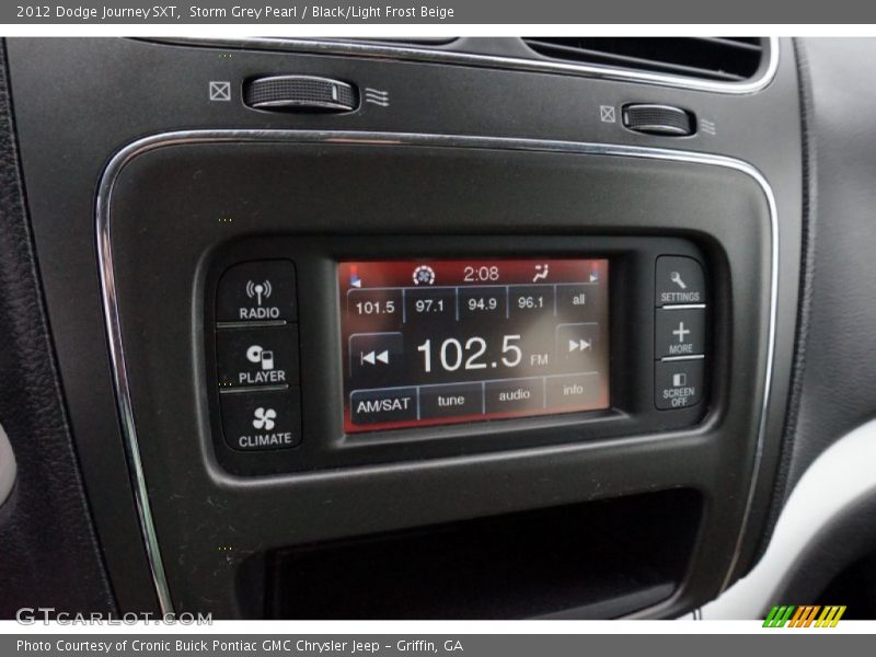 Storm Grey Pearl / Black/Light Frost Beige 2012 Dodge Journey SXT