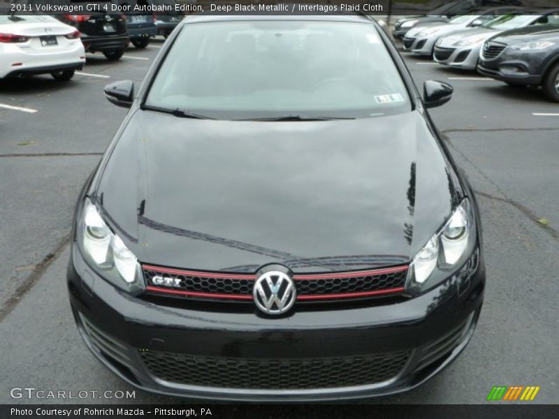 Deep Black Metallic / Interlagos Plaid Cloth 2011 Volkswagen GTI 4 Door Autobahn Edition
