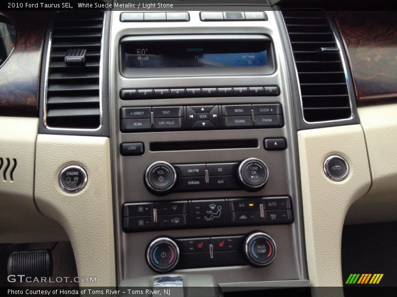 White Suede Metallic / Light Stone 2010 Ford Taurus SEL