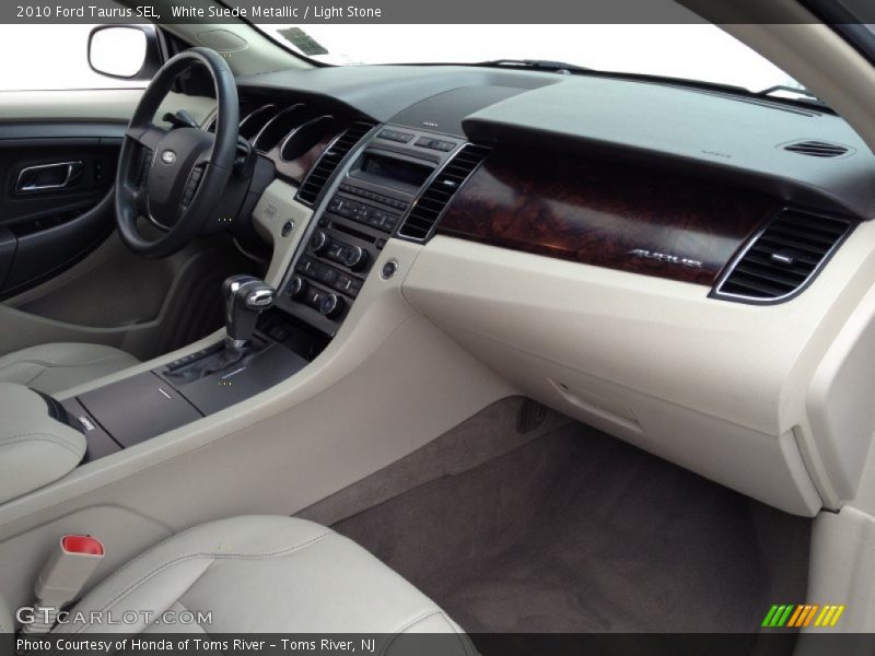 White Suede Metallic / Light Stone 2010 Ford Taurus SEL
