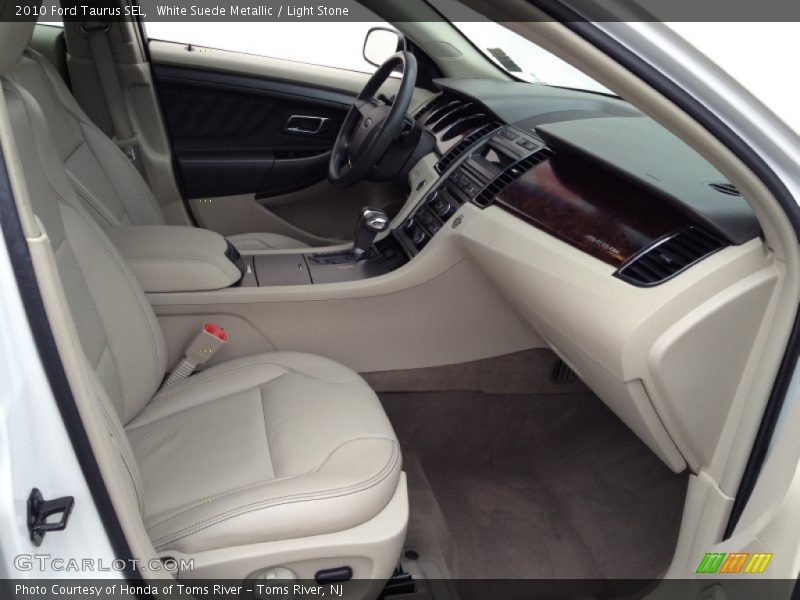 White Suede Metallic / Light Stone 2010 Ford Taurus SEL