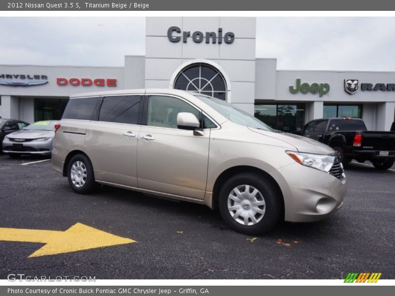 Titanium Beige / Beige 2012 Nissan Quest 3.5 S