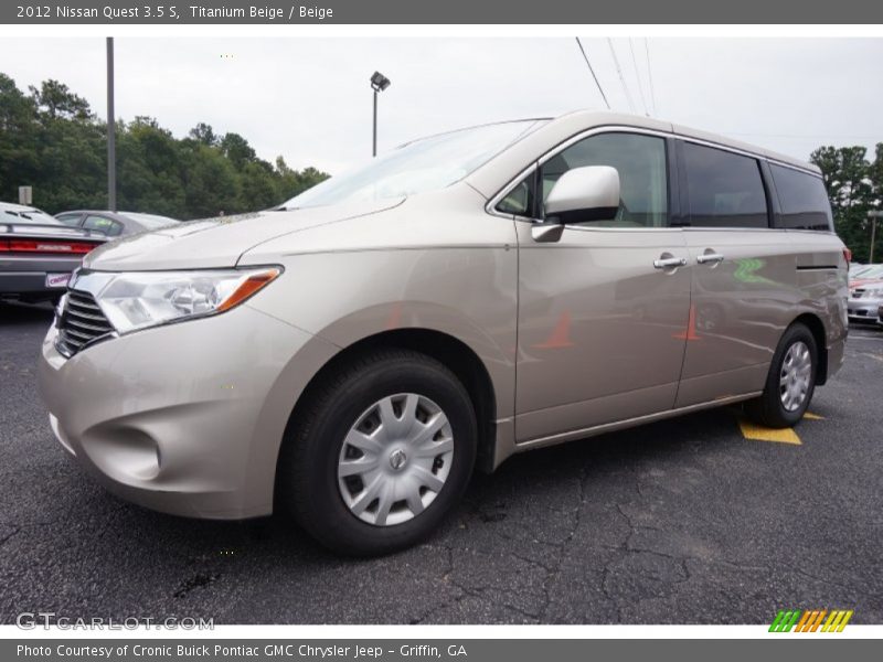 Titanium Beige / Beige 2012 Nissan Quest 3.5 S