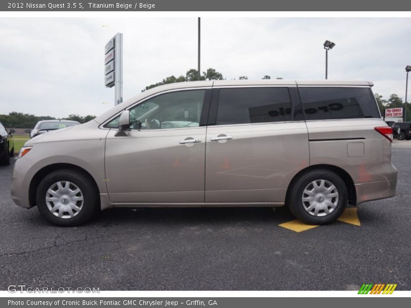 Titanium Beige / Beige 2012 Nissan Quest 3.5 S