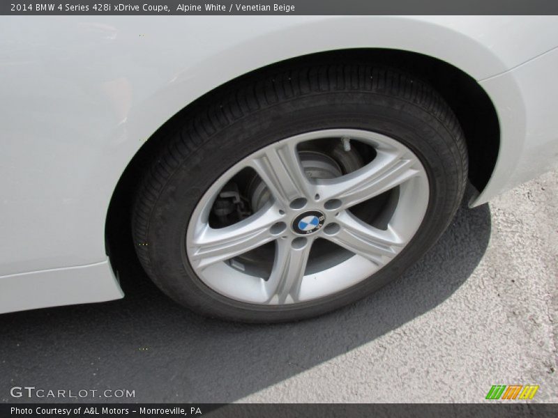 Alpine White / Venetian Beige 2014 BMW 4 Series 428i xDrive Coupe