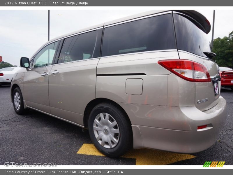 Titanium Beige / Beige 2012 Nissan Quest 3.5 S