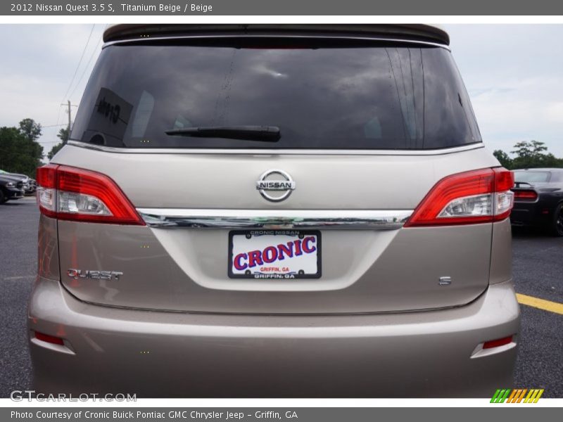Titanium Beige / Beige 2012 Nissan Quest 3.5 S