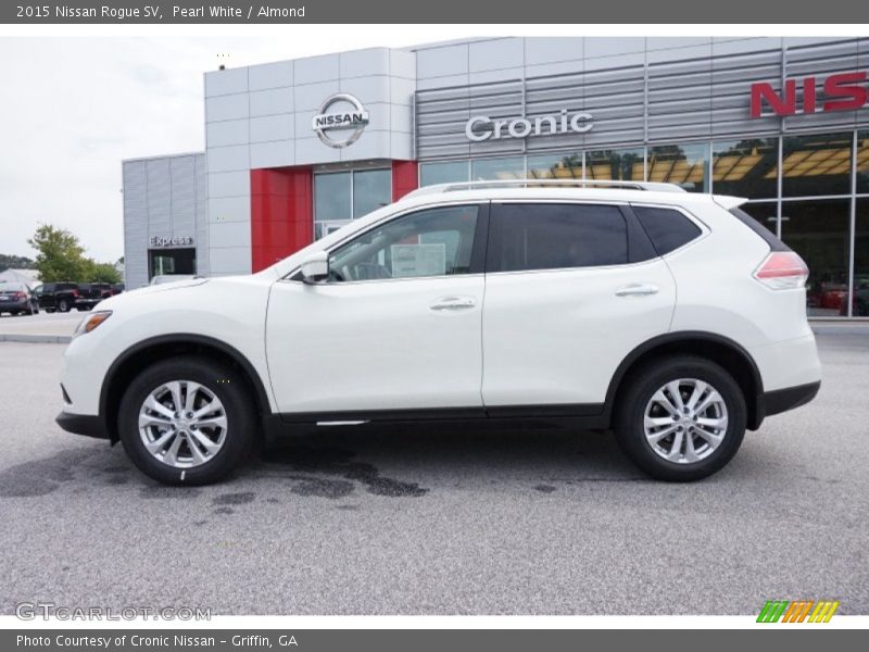 Pearl White / Almond 2015 Nissan Rogue SV
