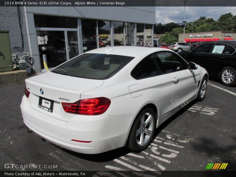 Alpine White / Venetian Beige 2014 BMW 4 Series 428i xDrive Coupe