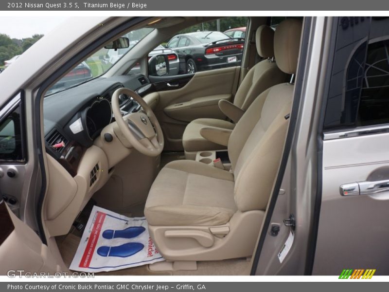 Titanium Beige / Beige 2012 Nissan Quest 3.5 S