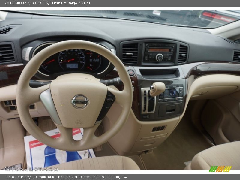 Titanium Beige / Beige 2012 Nissan Quest 3.5 S
