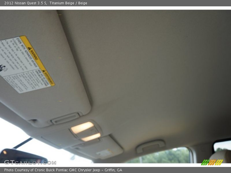 Titanium Beige / Beige 2012 Nissan Quest 3.5 S