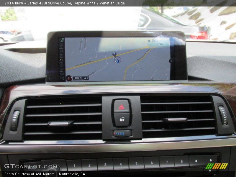 Alpine White / Venetian Beige 2014 BMW 4 Series 428i xDrive Coupe