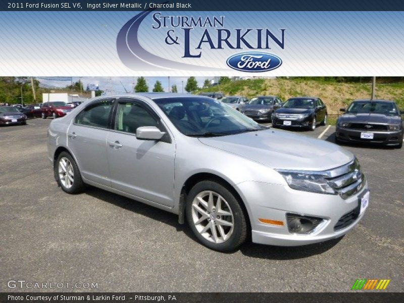 Ingot Silver Metallic / Charcoal Black 2011 Ford Fusion SEL V6