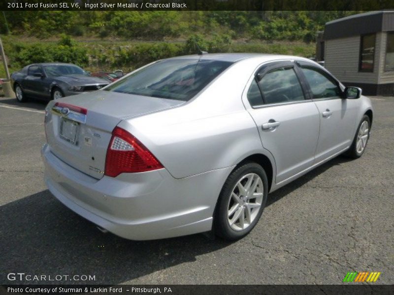Ingot Silver Metallic / Charcoal Black 2011 Ford Fusion SEL V6