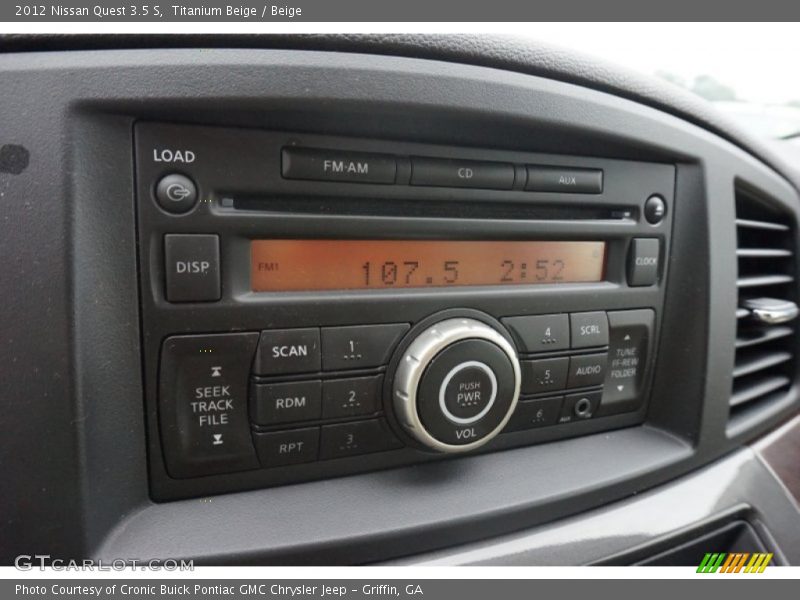 Titanium Beige / Beige 2012 Nissan Quest 3.5 S